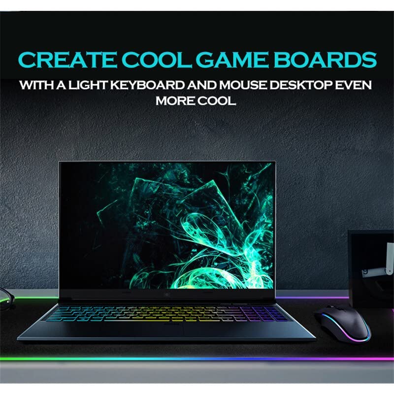 m MU Tapis de Souris XXL, Tapis de Souris Gaming RGB(800 x 300 mm), 13 Effets d'éclairage LED, antidérapant, résistant à l'usure pour Gamer, Ordinateur, PC