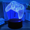 Gemi 3D Lampe Gaming, Lampe Gamer 16 Couleurs Graduables, Rechargeable, Avec Câble, Commandes Tactiles et Télécommandes, Gamer deco chambre, Gaming Cadeau pour Gamer Fans Enfants Garçons Hommes