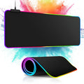 m MU Tapis de Souris XXL, Tapis de Souris Gaming RGB(800 x 300 mm), 13 Effets d'éclairage LED, antidérapant, résistant à l'usure pour Gamer, Ordinateur, PC